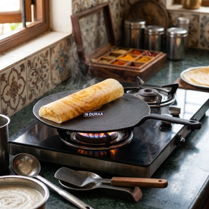 NDuraa Cast Iron Pre Seasoned Roti Tawa (260mm)