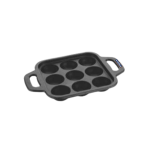NDuraa Cast Iron Pre seasoned Paniyaram Pan (9 Pits)